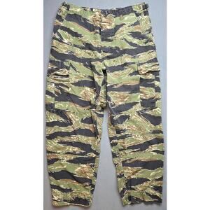 Tru Spec Tactical Cargo Pants Tiger Stripe Camo Military BDU Jungle Med Regular